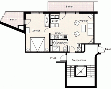 Ferienwohnung Grundrissplan 1