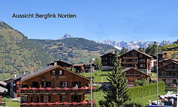 Ferienwohnung in Grächen - Aussicht Norden