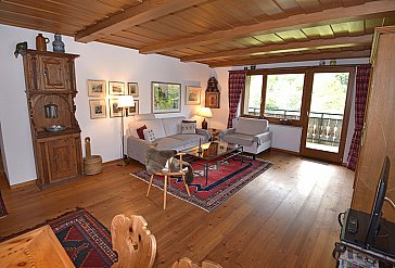 Ferienwohnung in Klosters - Wohnzimmer