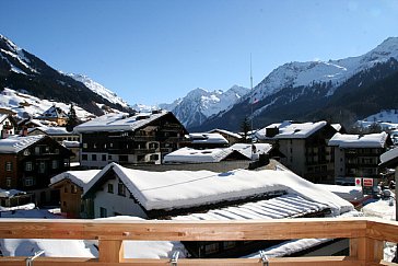 Ferienwohnung in Klosters - Aussicht vom Balkon