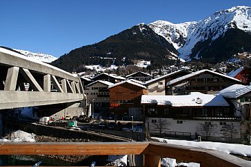 Ferienwohnung in Klosters - Blick vom Balkon