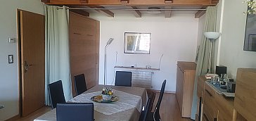 Ferienwohnung in St. Moritz - Esszimmer (im Wohnzimmer)