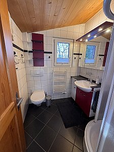 Ferienhaus in Sörenberg - Badezimmer mit Dusche