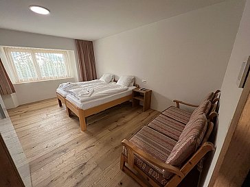 Ferienwohnung in Samedan - Schlafzimmer