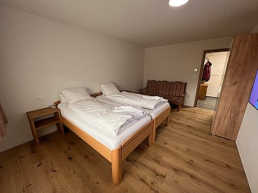 Ferienwohnung in Samedan - Schlafzimmer