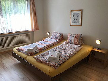 Ferienwohnung in Samedan - Schlafzimmer