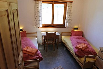 Ferienwohnung in Samedan - Schlafzimmer