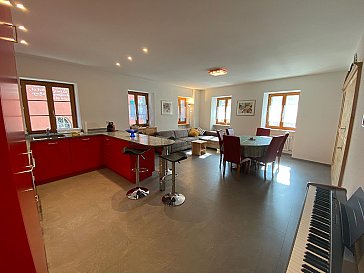 Ferienwohnung in Samedan - Wohnzimmer