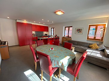 Ferienwohnung in Samedan - Wohnzimmer