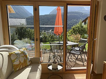 Ferienwohnung in Scuol - Aussicht aus der Wohnung