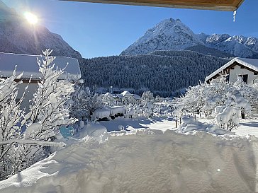 Ferienwohnung in Scuol - Aussicht Winter